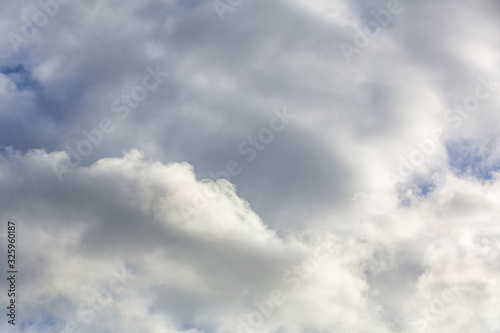 Picturesque textured clouds in the sky at the daytime