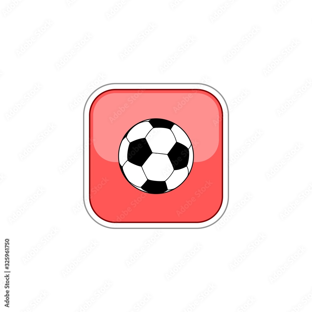 Football club emblem with soccer ball on shield Football club emblem with soccer ball on shield