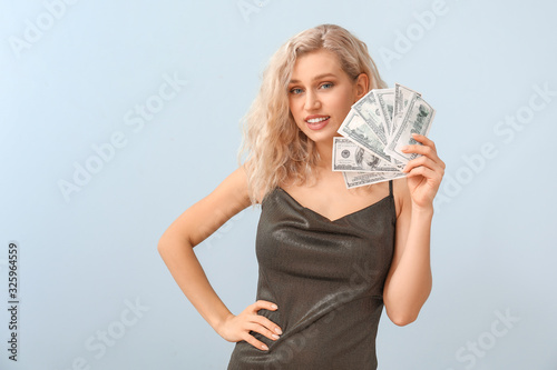 Beautiful young woman with ...