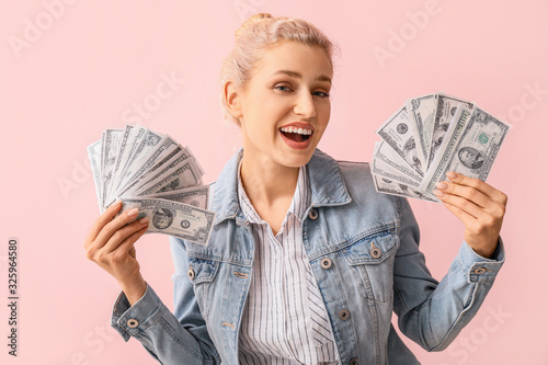Beautiful young woman with ...