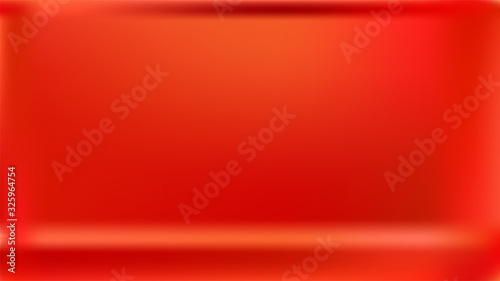 Vermilion colored abstract gradient mesh