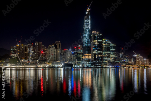 Canvas Print sydney skyline at night