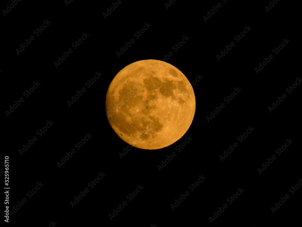 Fototapeta premium Photo of a beautiful full moon