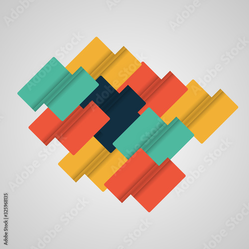 Abstract shape design. Universal modern composition. Background with copyspace. Online presentation website element or mobile app cover. Jpeg