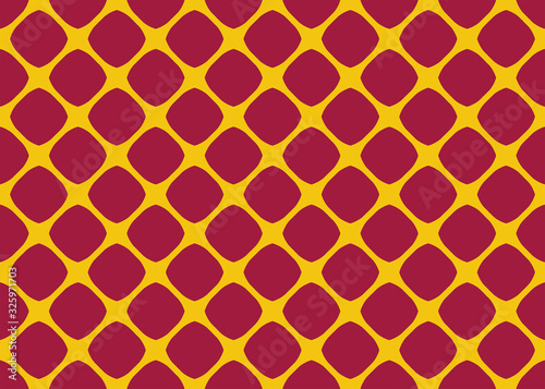 Seamless geometric pattern design illustration. Background texture. In red, yellow colors.