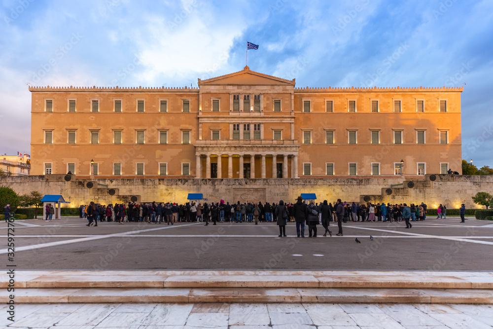 Parlement grec (Voulí) à Athènes, Grèce