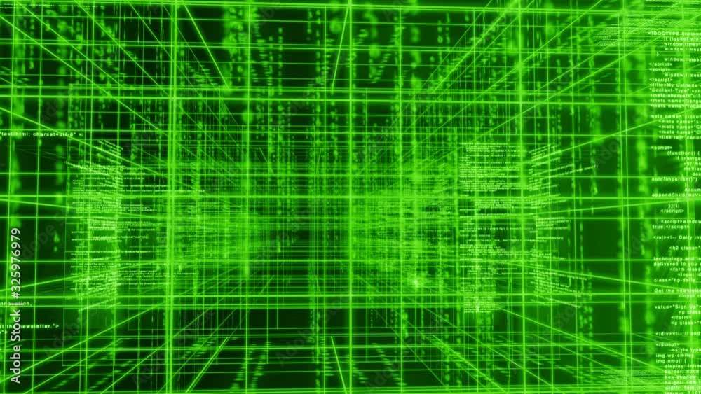 abstract line grid background digital technology with number 4K abstract line grid background digital technology with number 4K