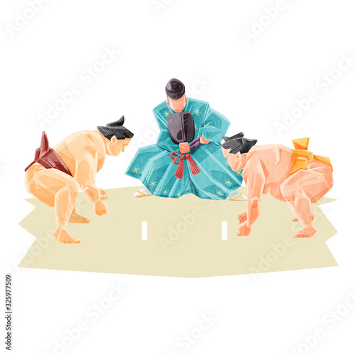 大相撲力士イラスト