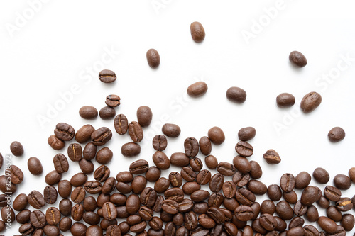 Coffee beans isolated on white background. © Lifestyle Graphic