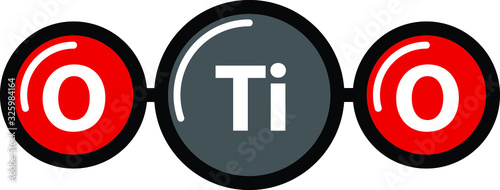 TiO2 titanium icon