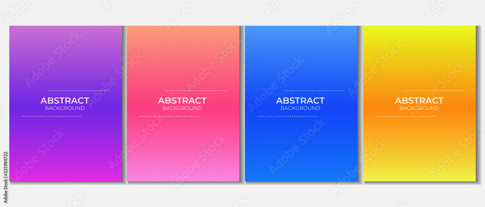 Fototapeta premium Abstrat Colorful Gradient Background Set