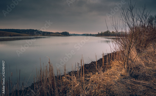 Sunrise on river