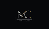 MC ,CM ,M ,C Letter Logo Design with Creative Modern Trendy Typography