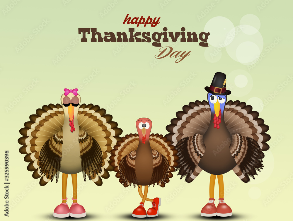 Fotografie greeting card for thanksgiving