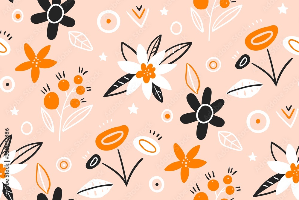 Cute pattern in small flower. Hand drawn creative flowers. Colorful artistic background with blossom. It can be used for invitation, card, cover book, catalog. Ditsy floral background. Cute pattern in small flower. Hand drawn creative flowers. Colorful artistic background with blossom. It can be used for invitation, card, cover book, catalog. Ditsy floral background.