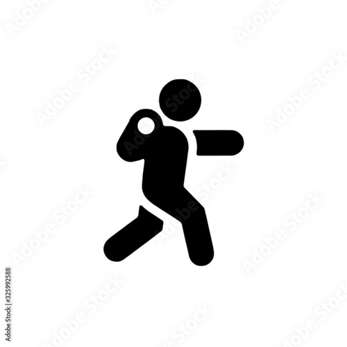 shot put icon design simple modern vector 