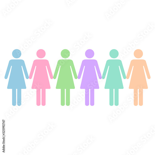 Different people  Social community vector flat illustration  nationality people isolated