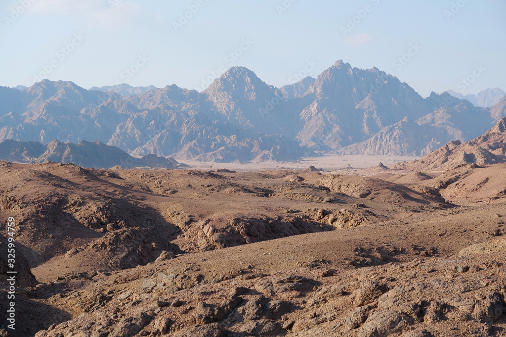 Sinai mountains in Egypt
