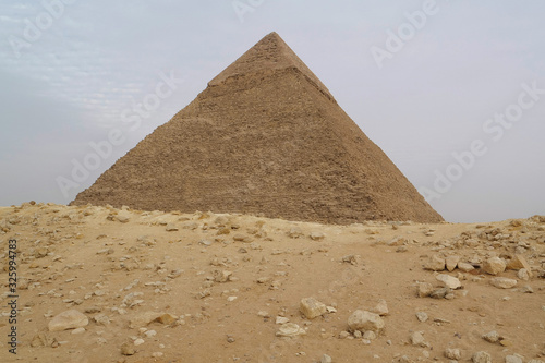 Pyramid of Khafre on Giza plateau  Cairo  Egypt
