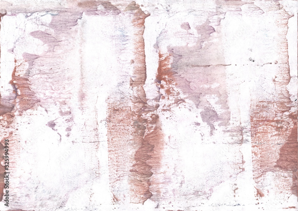 Lilac beige spots. Abstract watercolor background. Painting texture