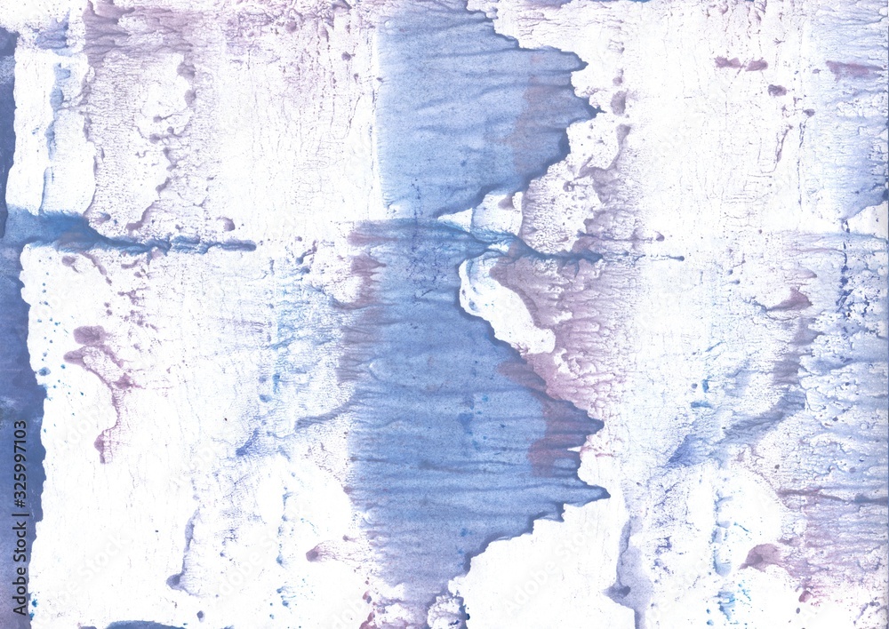 Blue gray abstraction. Abstract watercolor background. Painting texture