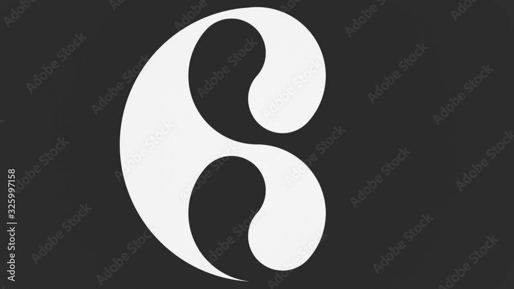 Ying & Yang Symbol 3D Animation, Hintergrund schwarz Ying & Yang Symbol 3D Animation, Hintergrund schwarz