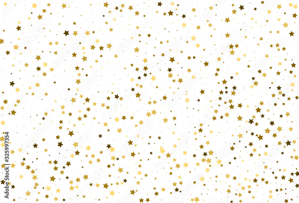 Gold stars confetti. Holiday party decor. Vector Gold stars confetti. Holiday party decor. Vector