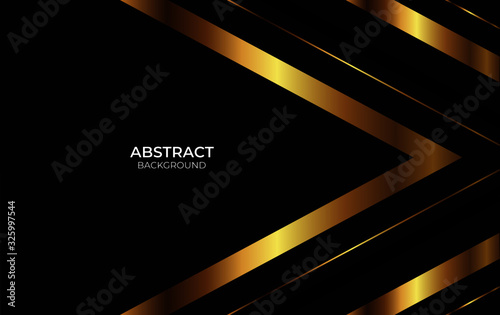 Luxury Design Background Gold And Black