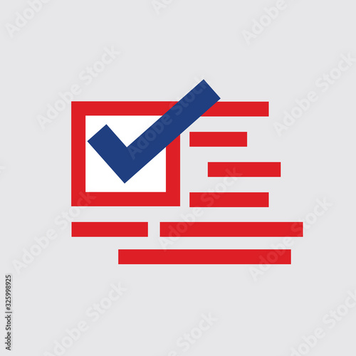 United Stated Of America Presidential Election Vote Design Typography Logo Vector Illustration