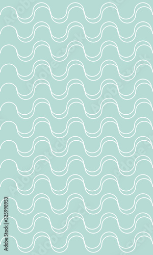 Pool party seamless waves pattern