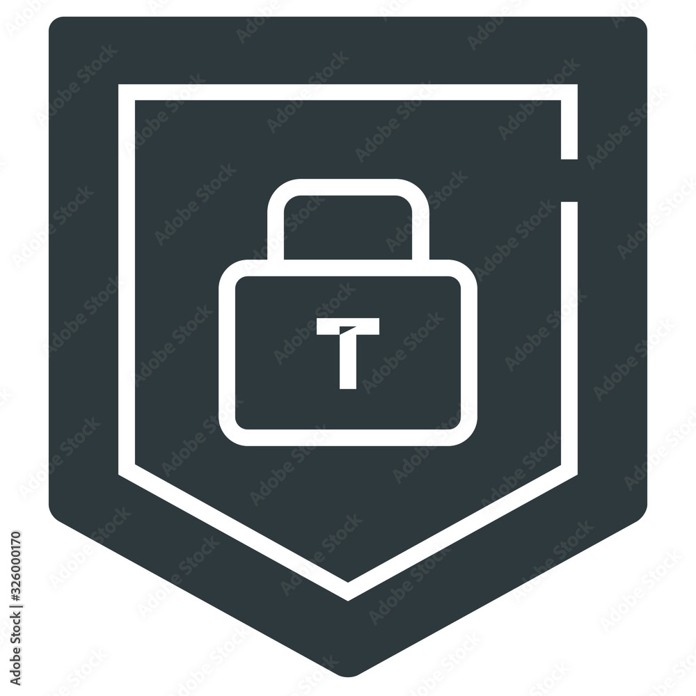 security shield black icon on white background security shield black icon on white background