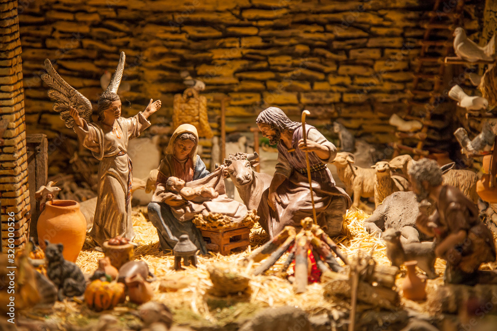 plaster figures representing the belen