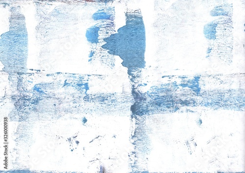 Light blue spots painting. Abstract watercolor background. Painting texture