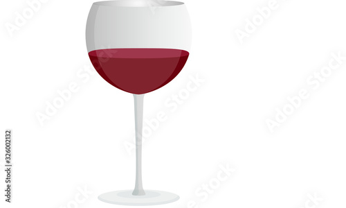 Glass of red wine