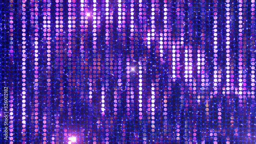 Wallpaper Mural Glitter Spangle line curtain 3D illustration background. Torontodigital.ca