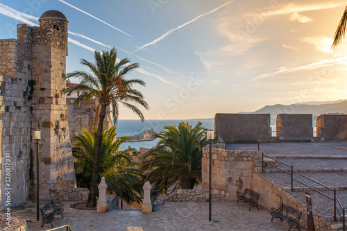Obraz na płótnie Peñiscola Castle, fortress in Castellon w salonie