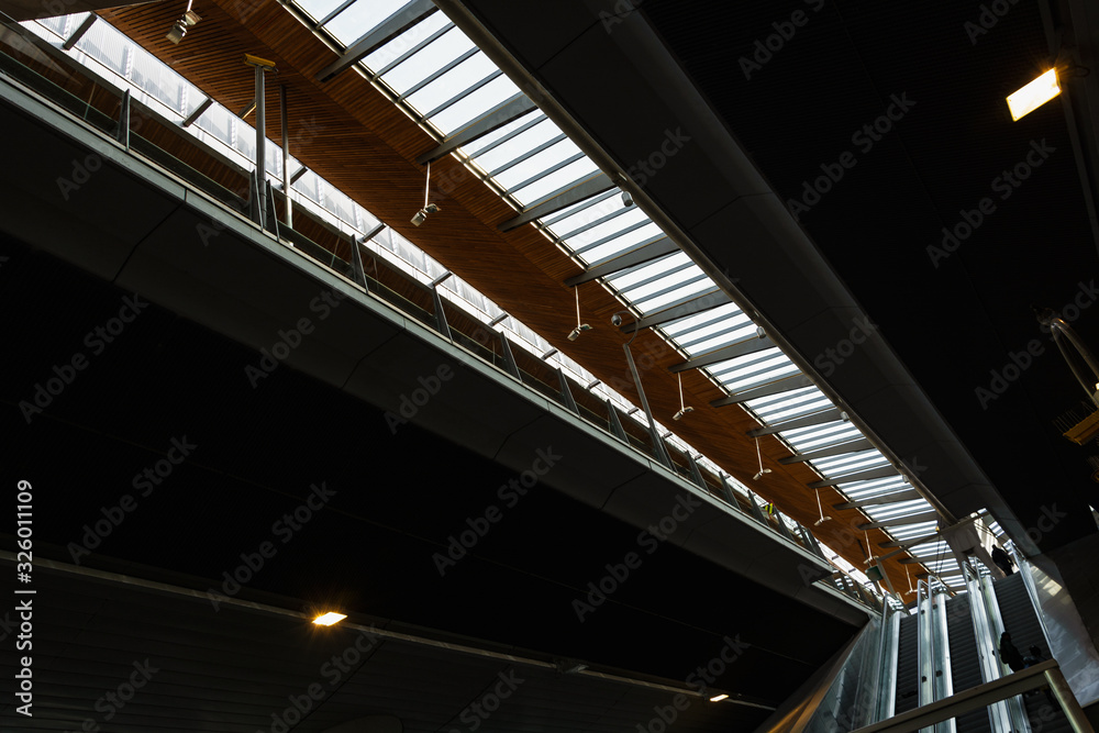 Fototapeta premium underground train station architecture