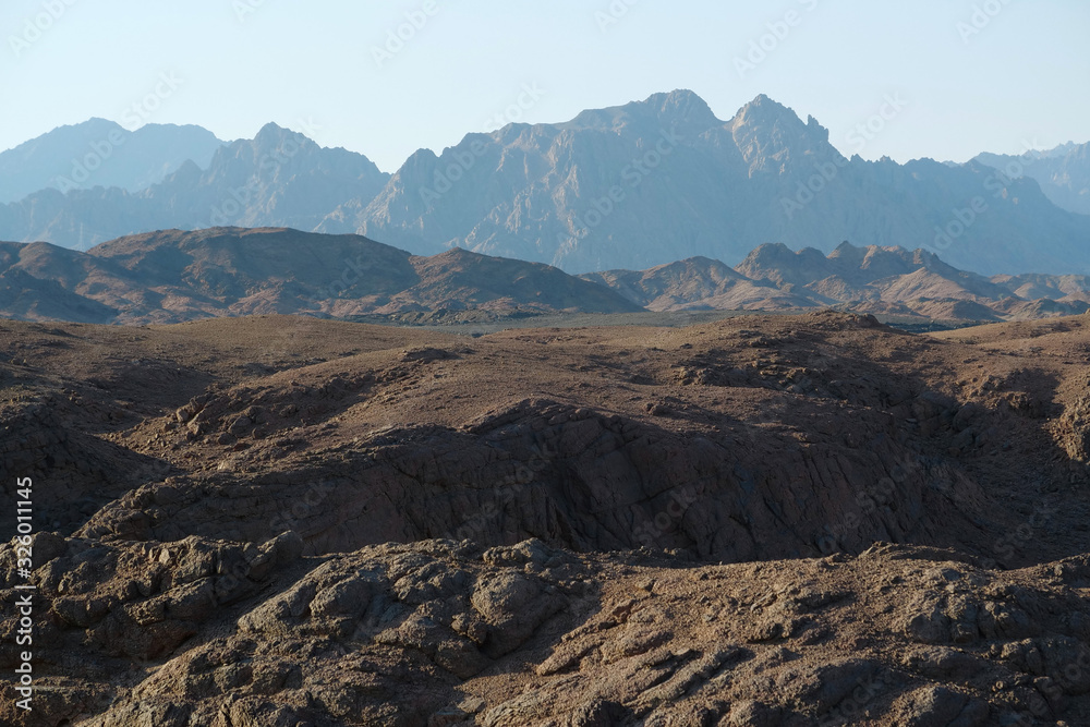 Sinai mountains in Egypt
