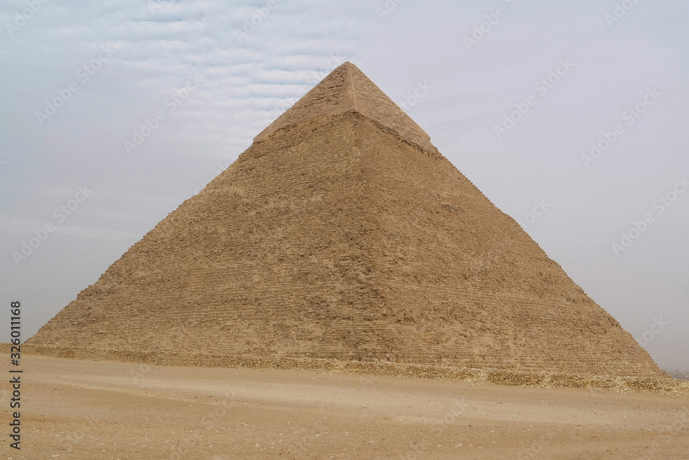 Pyramid of Khafre on Giza plateau, Cairo, Egypt Pyramid of Khafre on Giza plateau, Cairo, Egypt