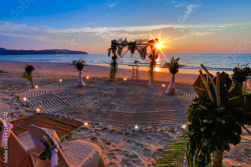 Wedding Set Up the sea Romantic