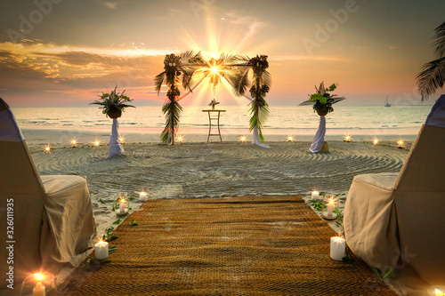 Wedding Set Up the sea Romantic © Mohok