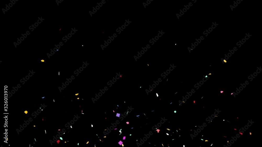 Confetti / with Alpha Matte Channel Confetti / with Alpha Matte Channel