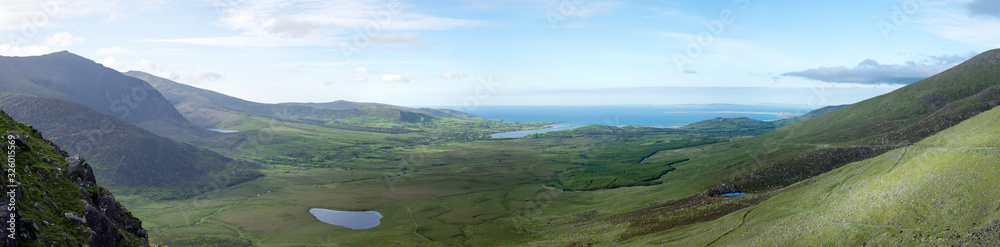 panoramic view of the mountains in county kerry