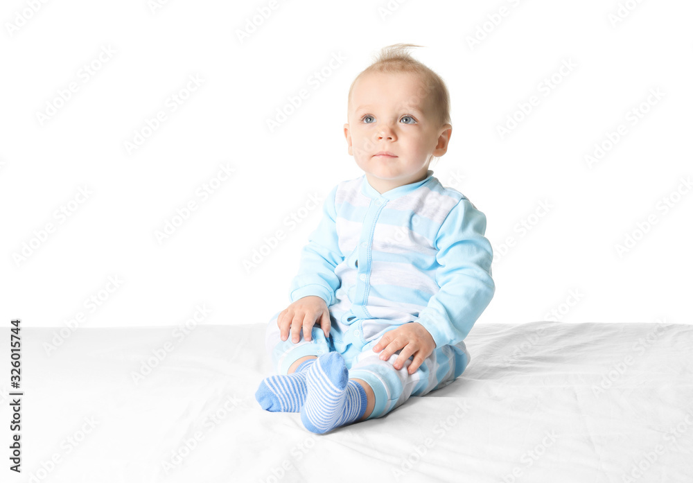 Cute funny baby isolated on white Cute funny baby isolated on white