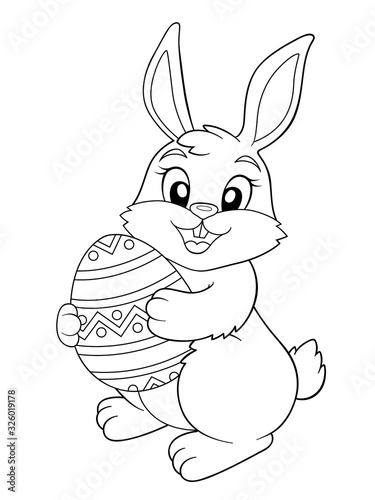 Photography Easter Bunny holding Easter egg