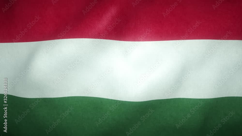 flag of Hungary waving in the wind flag of Hungary waving in the wind