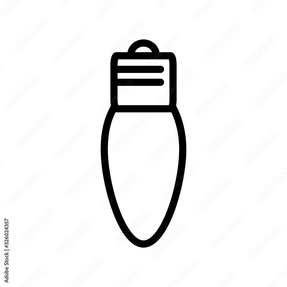 christmas light bulb icon design vector template christmas light bulb icon design vector template