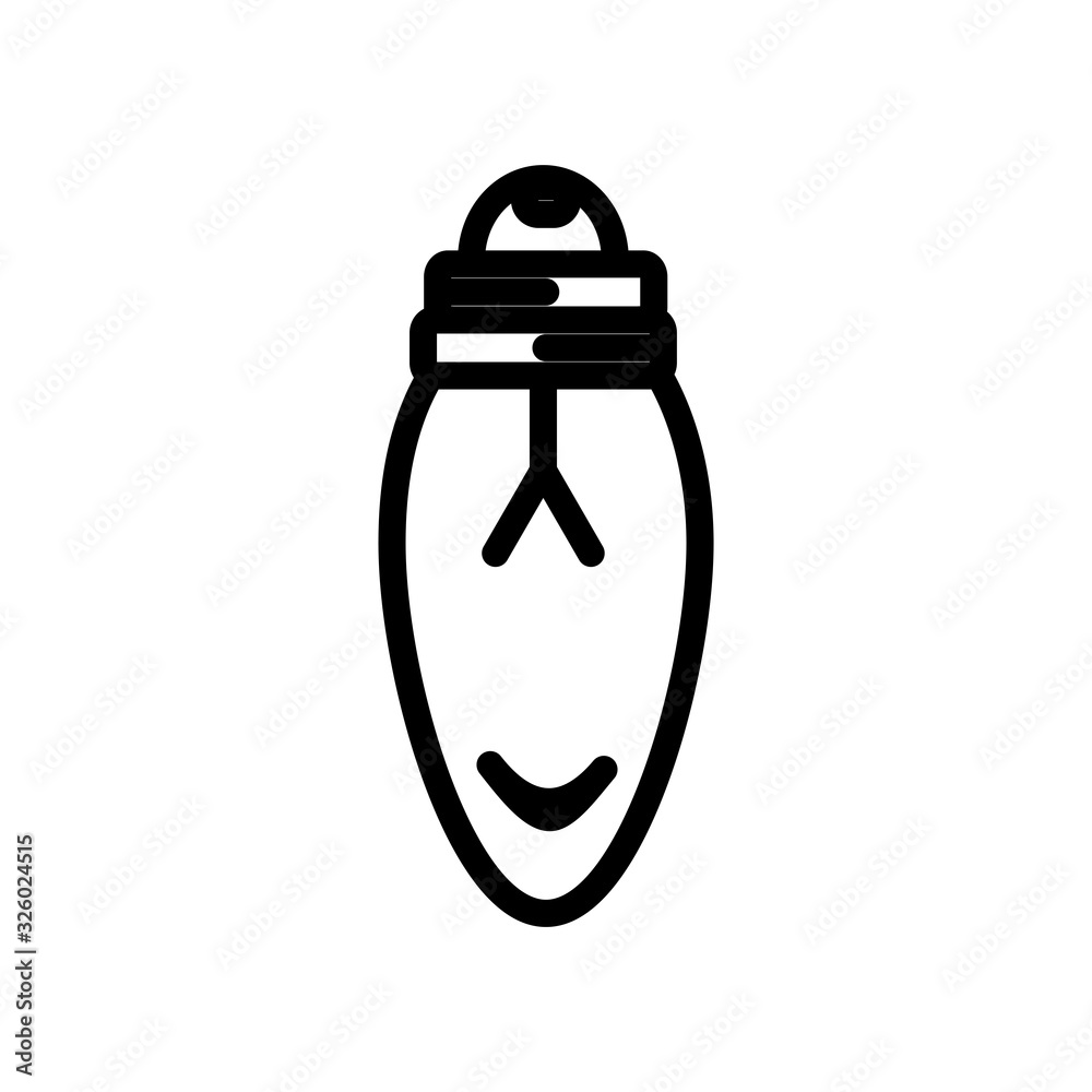 christmas light bulb icon design vector template christmas light bulb icon design vector template
