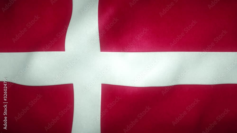 flag of denmark waving in the wind flag of denmark waving in the wind