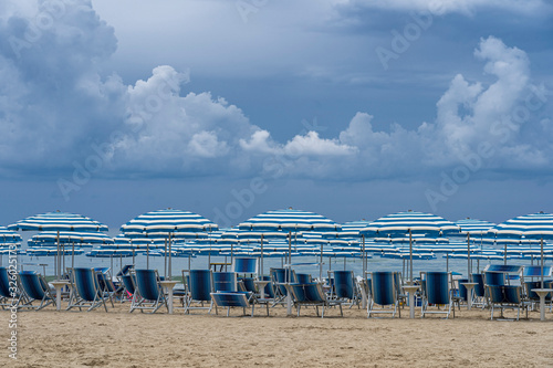 Fototapeta Naklejka Na Ścianę i Meble -  Beach of Giulianova, Abruzzo, Italy, at summer